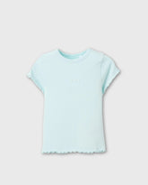 Blusa Bordado Flores Azul Zippy