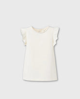 Blusa Mangas Volantes Blanco Zippy