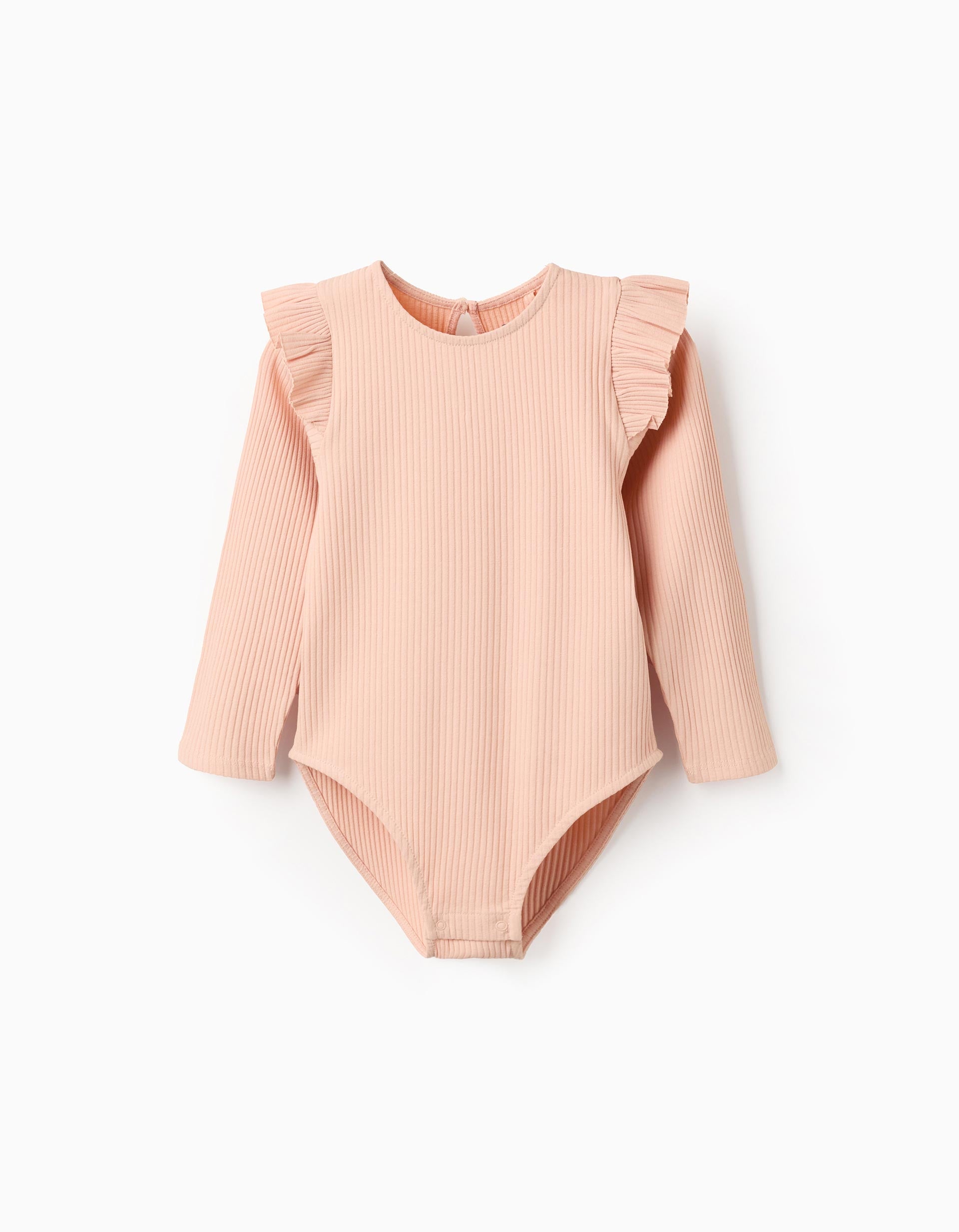 Blusa Body Acanalado Rosa Pastel Zippy