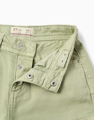 Pantalón Cargo Verde Menta Zippy