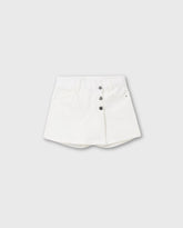 Falda Short Botones Blanco Zippy