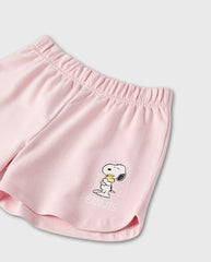 Short Snoopy Rosa Zippy Detalle