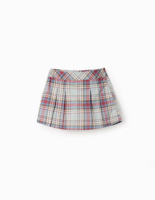 Falda Short Cuadros Verde Zippy®