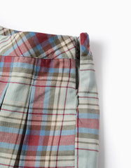 Falda Short Cuadros Verde Zippy®