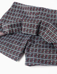 Vista trasera falda short infantil cuadros