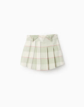 Falda Short Cuadros Verde MentaZippy