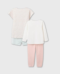 Set 2 Pijamas Estampado Rosa Zippy Detalles