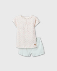 Set 2 Pijamas Estampado Rosa Zippy Corto