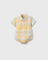 Body Camisa Cuadros Amarillo Zippy