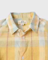 Body Camisa Cuadros Amarillo Zippy Baby