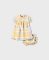 Vestido Cuadros Amarillo Zippy