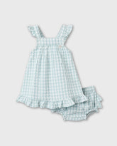 Vestido Cuadros Azul Zippy