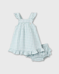 Vestido Cuadros Azul Zippy