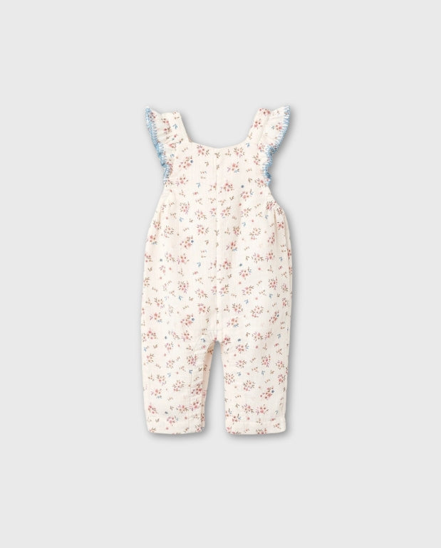 Enterizo Estampado Flores Beige Bebe Zippy