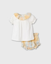 Conjunto Panty Cuadros Amarillo Zippy