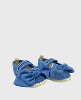 Baleta Sin Suela Denim Lazo par