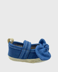 Baleta Sin Suela Denim Lazo perfil