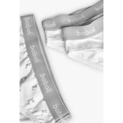 Set 3 Pantys Flores Blanco Boboli