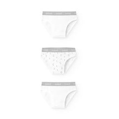 Set 3 Pantys Flores Blanco Boboli