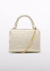 Bolso Textura Brillo Dorado Abel & Lula Estilo