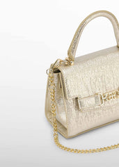 Bolso Textura Brillo Dorado Abel & Lula Detalle