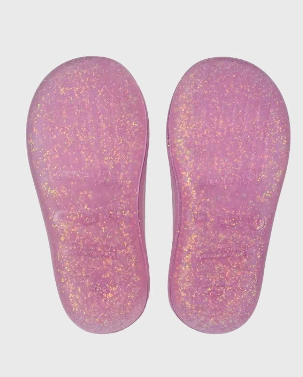 Botas Rain Barbie Glitter Rosa suela