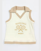 Blusa Cuello Tenis Ball cafe
