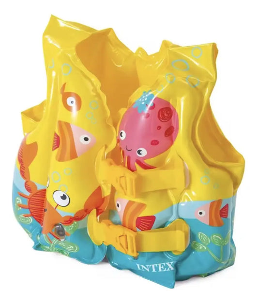 Flotador Chaleco Animales Marinos Amarillo estilo
