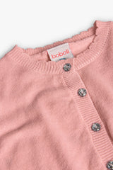 Saco corto tricot rosa