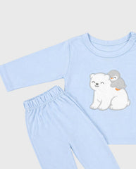 Set Primer Día Oso Pingüino Azul detalle