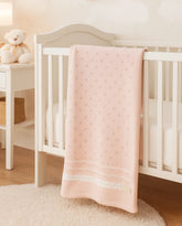 Cobija Tricot Doble Faz Rosa ambientada