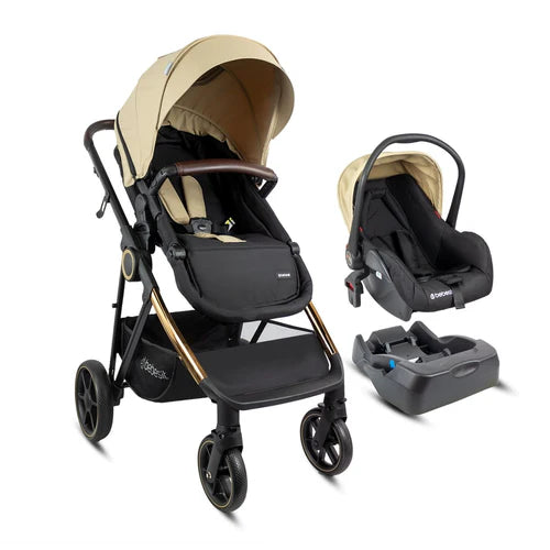 Coche Con Porta Bebé Cosmos Beige Bebesit