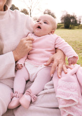 Conjunto Tricot Panty Rosa Mayoral