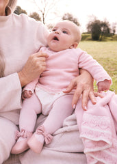 Conjunto Tricot Panty Rosa Mayoral