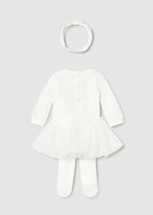 Conjunto Tutu Hadas con Balaca Blanco Mayoral Estilo