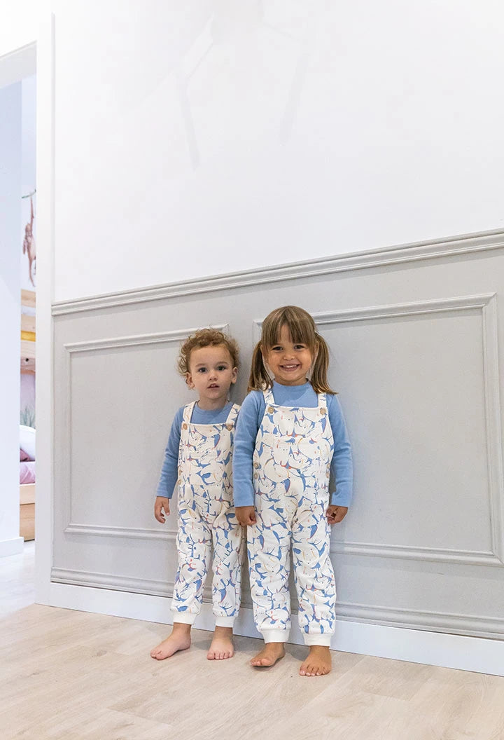 Conjunto Overol Oso Polar Azul Boboli