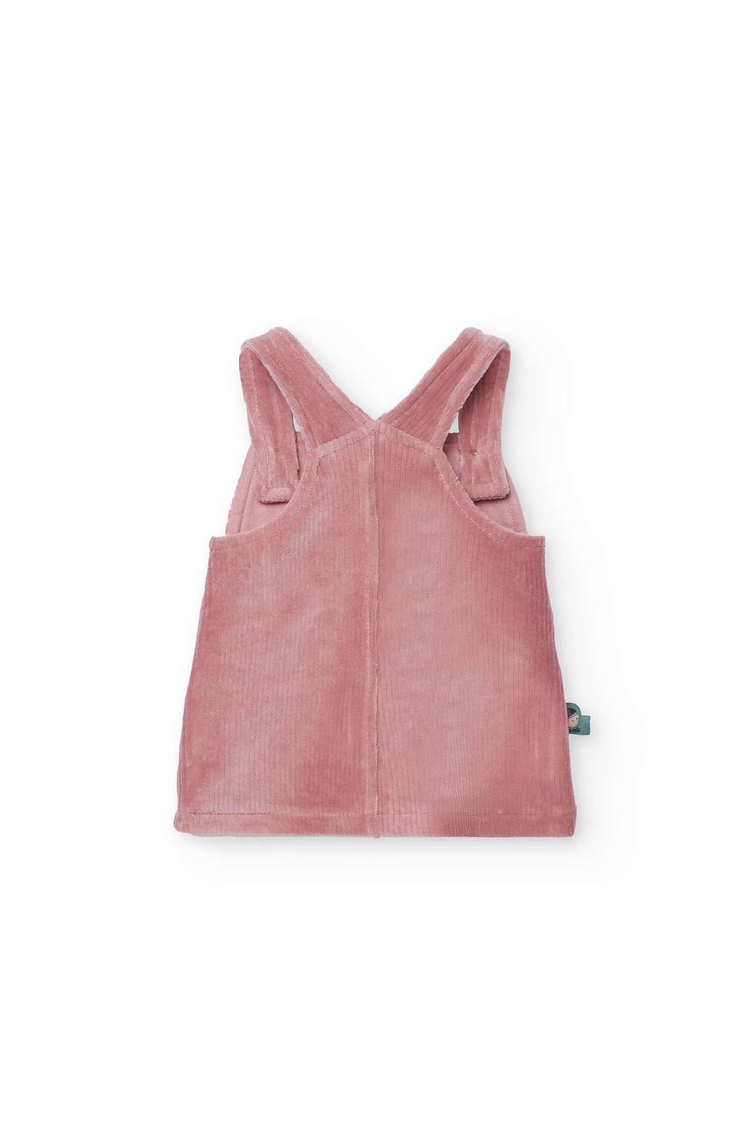 Conjunto rosa de braga con bordado de zorro