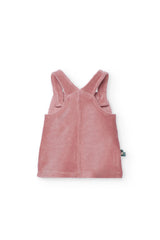 Conjunto rosa de braga con bordado de zorro