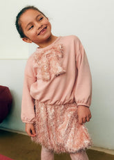 Conjunto Falda Flecos Rosa Abel & Lula Modelo