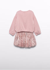 Conjunto Falda Flecos Rosa Abel & Lula Estilo