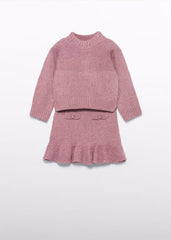 Conjunto Falda Tricot Rosa Abel & Lula