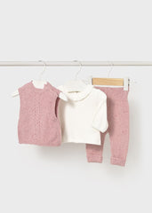 Conjunto Chaleco Tejido Rosa Mayoral