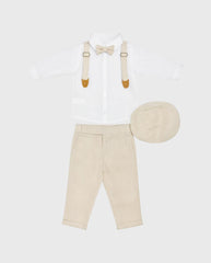 Conjunto Ceremonia Pantalón Lino Beige