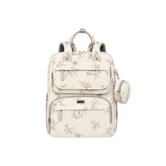 Pañalera Morral Estampado Crema Ardilla Pupi