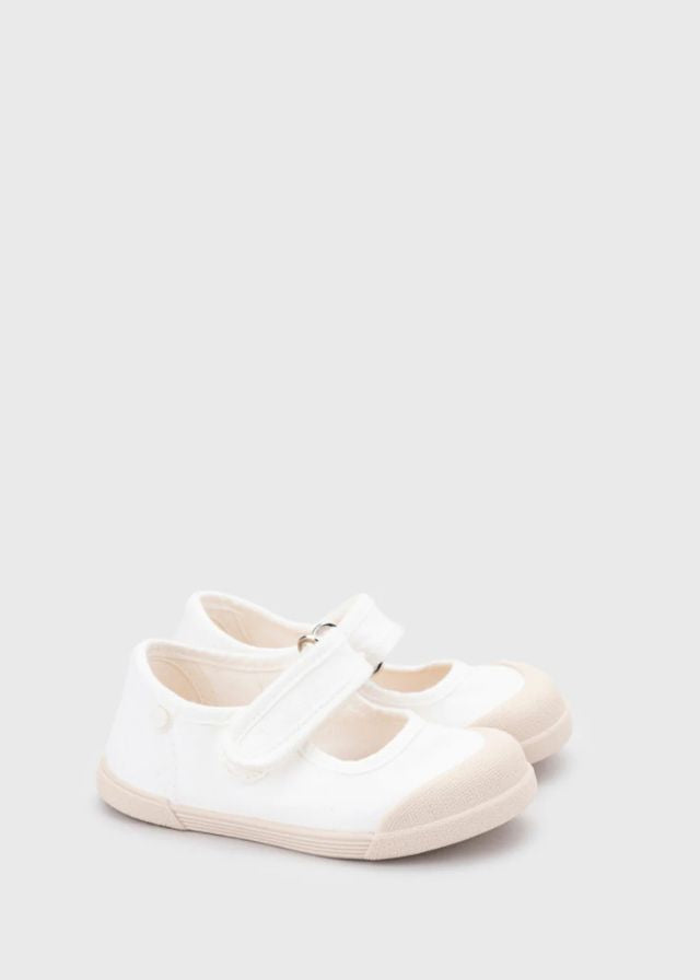 Tenis Lona Mercedes Blanco Igor