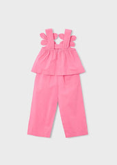 Blusa con flores decorativas para niña