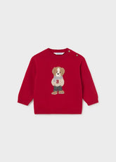 Saco Botones Estampado Oso Rojo Mayoral