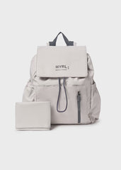 Pañalera Morral Impermeable con Cambiador Gris Mayoral