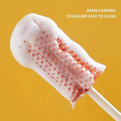 Set de 4 Piezas Lava Tetero Siliconado Dinosaurio Limpieza