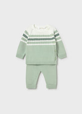 Primer Día Rayas Verde Mayoral